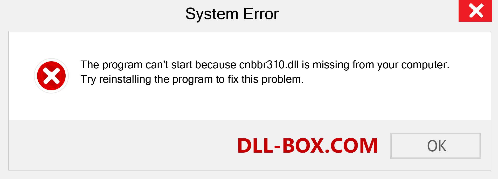  cnbbr310.dll file is missing?. Download for Windows 7, 8, 10 - Fix  cnbbr310 dll Missing Error on Windows, photos, images